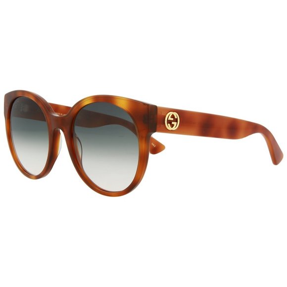 Gucci Round Blonde Havana Sunglasses